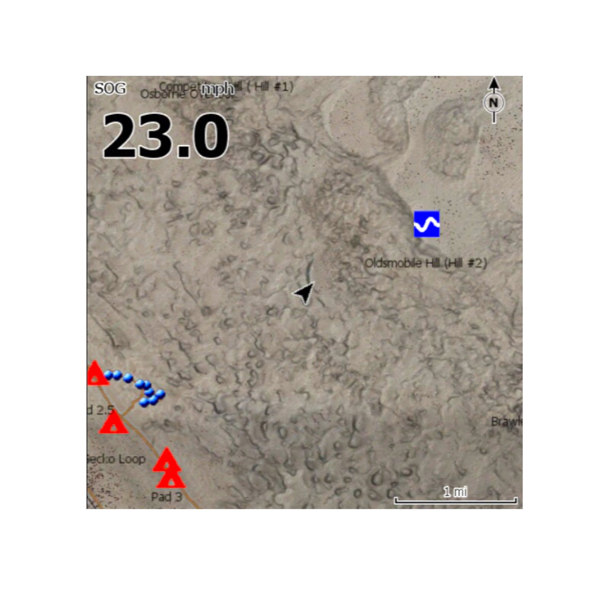 Glamis Dunes Lowrance Map