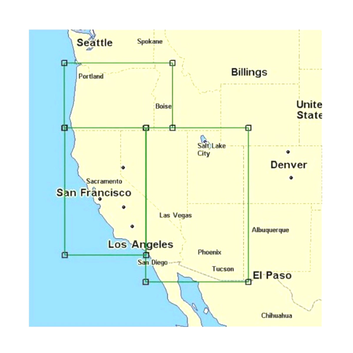 Western US Lowrance Map